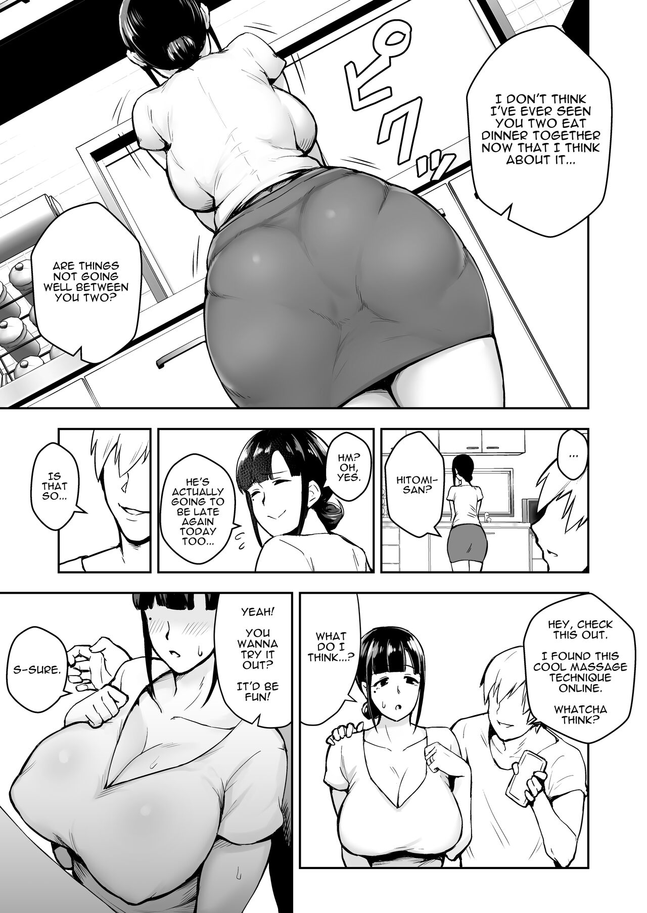 Netorareta Bakunyuu Seiso Zuma Hitomi -Oikko ni Torotoro ni  Tokasaremashita- | Housewife NTR Stealing Hitomi - A Prim And Proper  Housewife With Big Tits - Page 5 - HentaiRox
