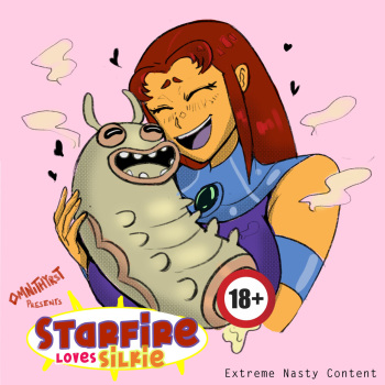 Starfire Big Boobs Lactating - Starfire Loves Silkie - HentaiRox